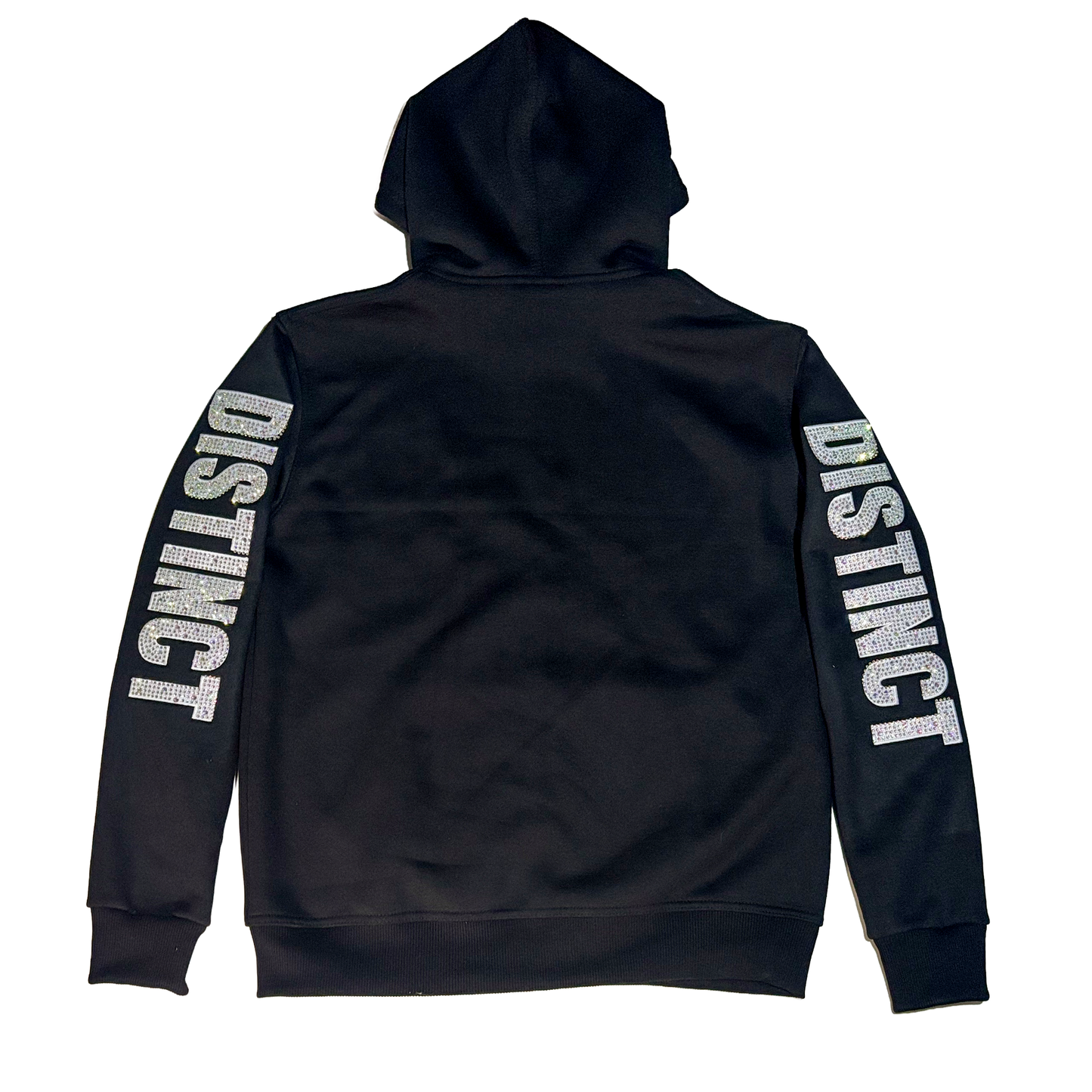 Rhinestone sleeve Distinct zip up