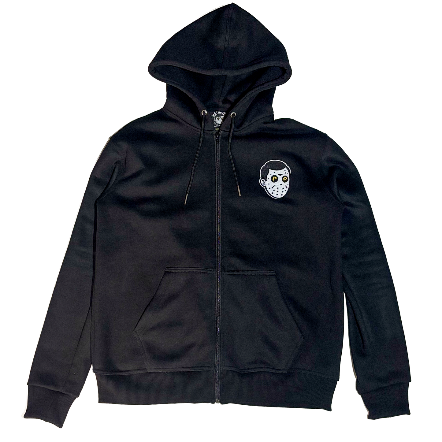 Rhinestone sleeve Distinct zip up